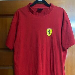 VTG. Red Ferrari Logo T Shirt SZ M/Officially Licensed